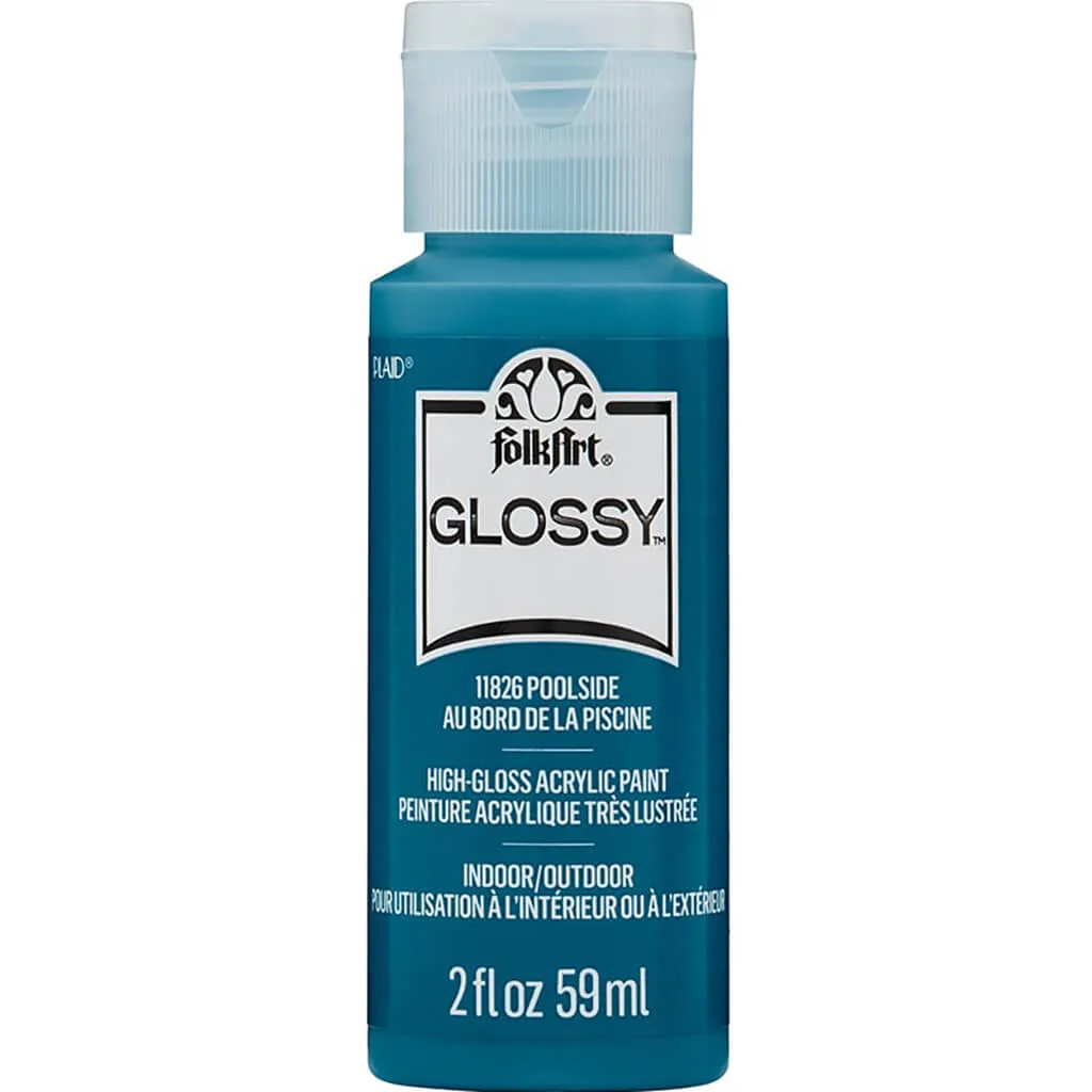 Folkart Glossy Acrylic Paint, 2oz