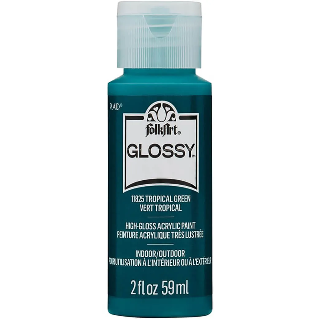 Folkart Glossy Acrylic Paint, 2oz