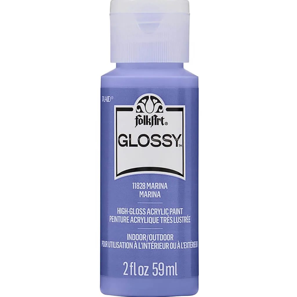 Folkart Glossy Acrylic Paint, 2oz