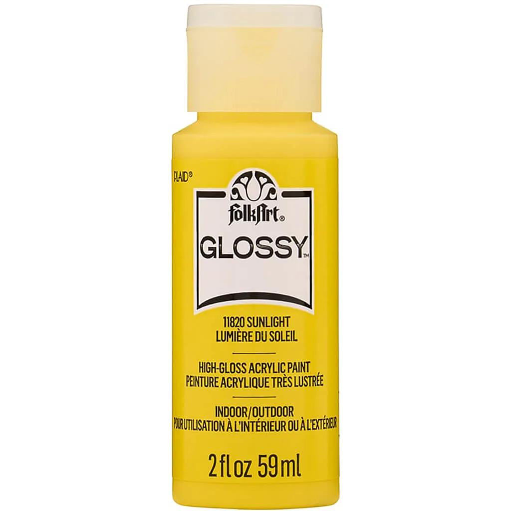 Folkart Glossy Acrylic Paint, 2oz