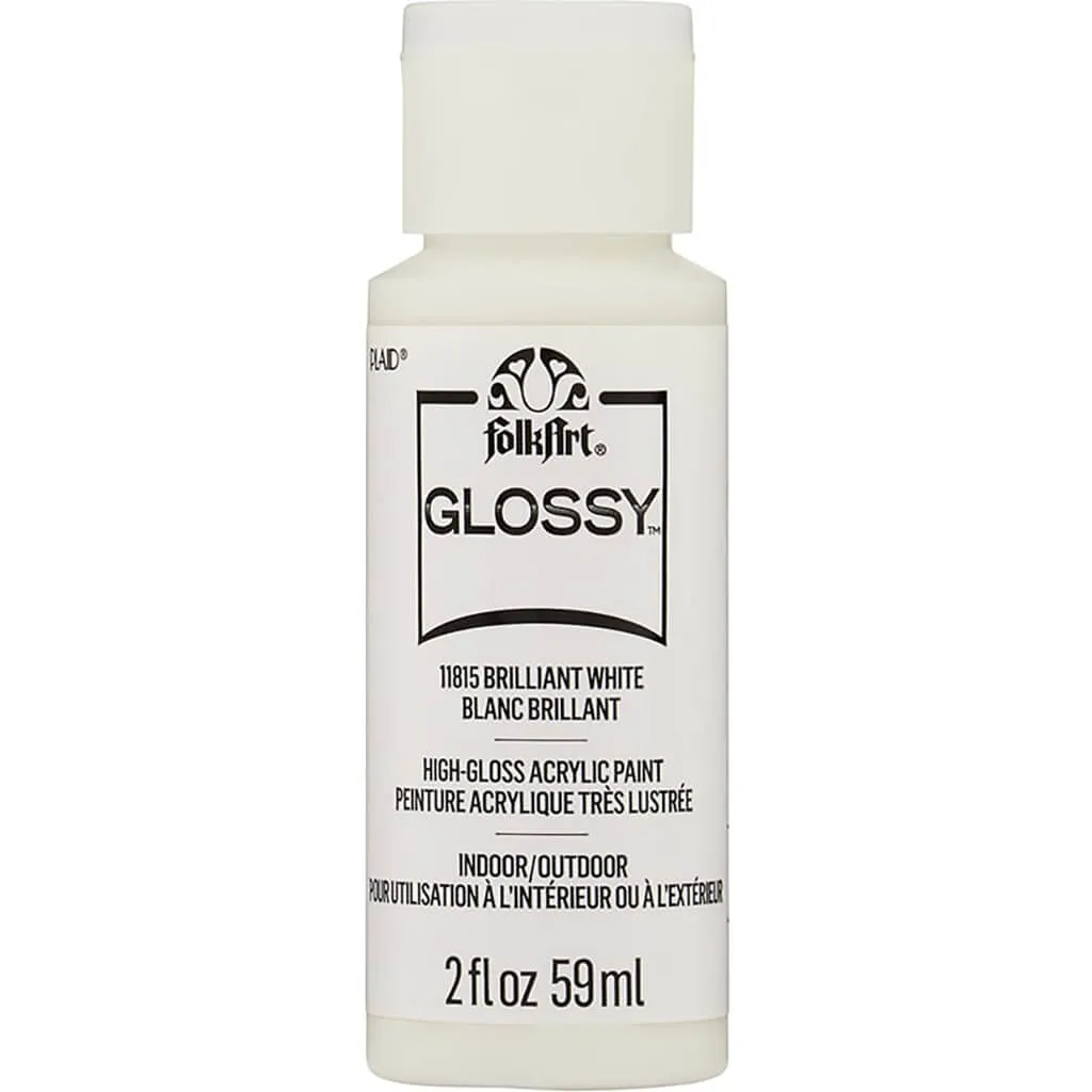 Folkart Glossy Acrylic Paint, 2oz