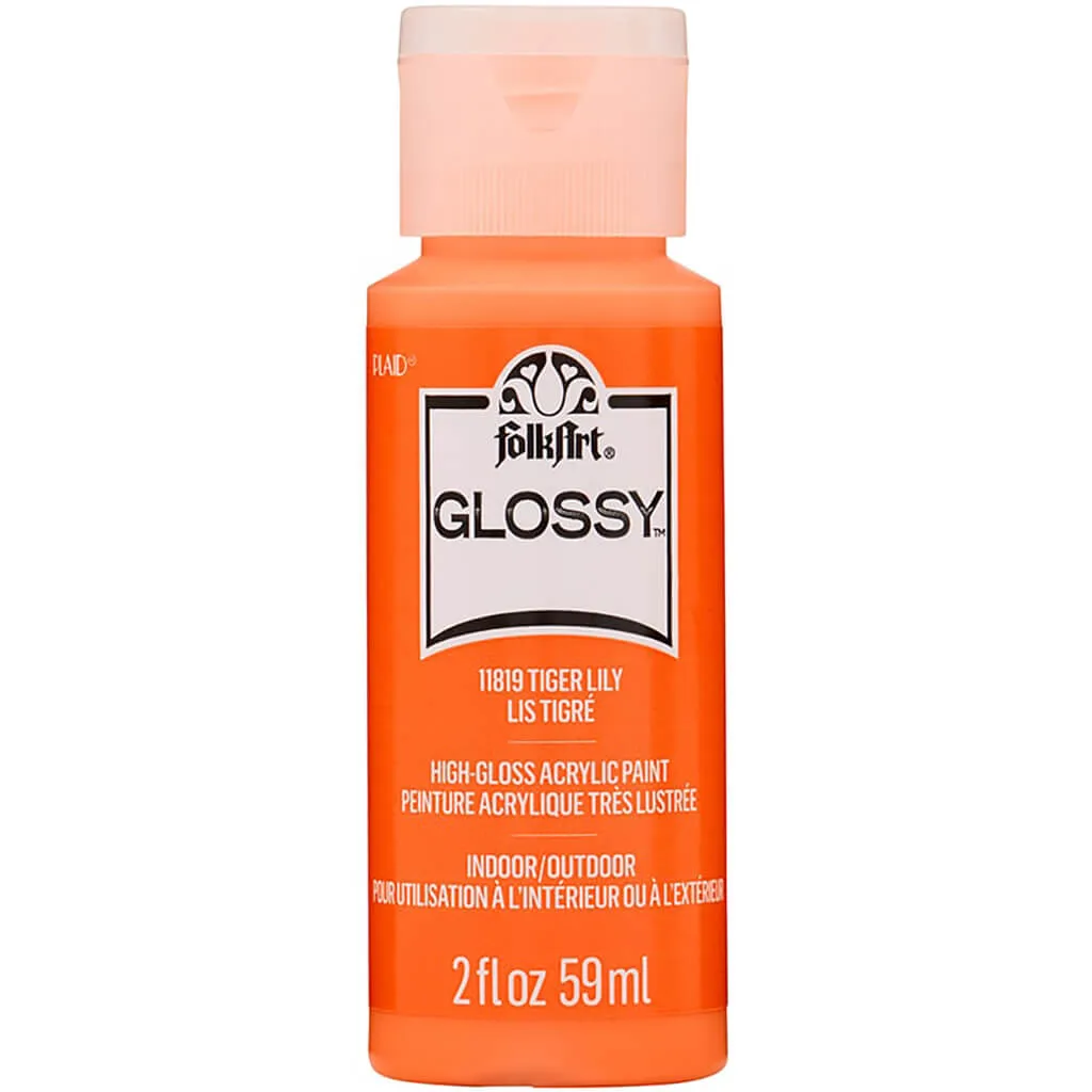 Folkart Glossy Acrylic Paint, 2oz