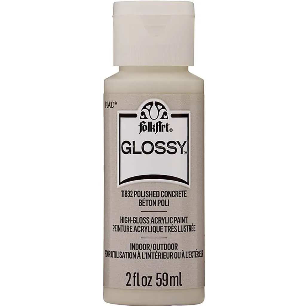 Folkart Glossy Acrylic Paint, 2oz