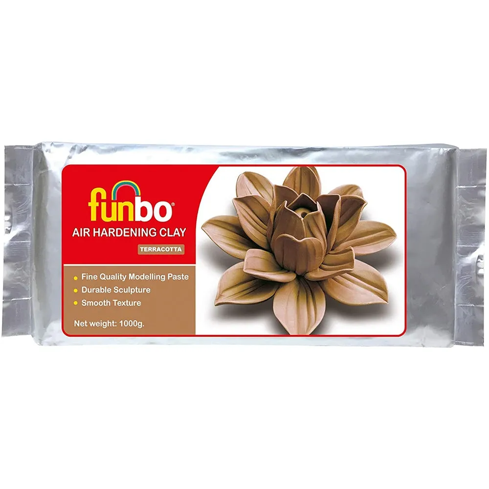 Funbo Air Hardening Clay 250gms Terracota