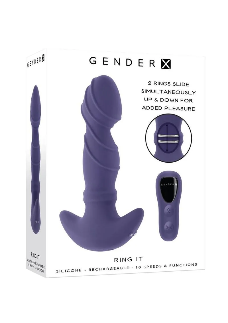 Gender X Ring It Rechargeable Silicone Remote Vibrator