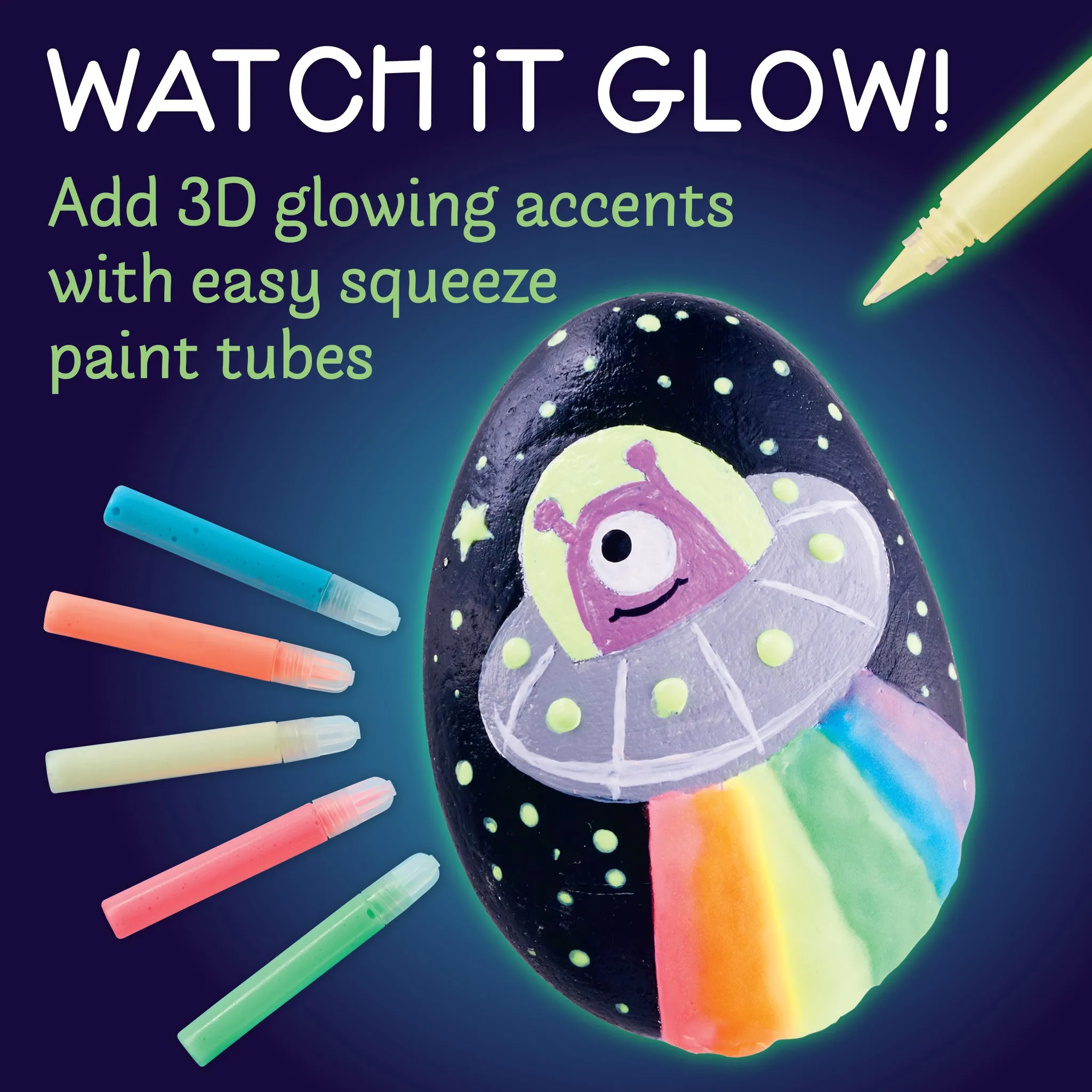 Glow in the Dark Rock Painting Kit - #6232000