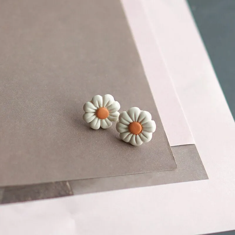 Handmade Floral Polymer Clay Earring Collection