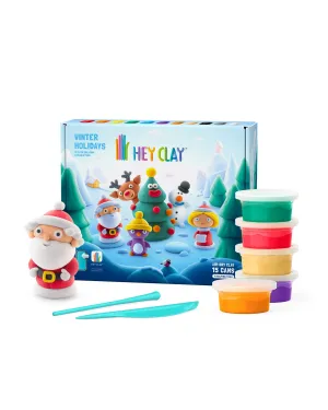 Hey Clay Christmas Winter Holidays Large Pack (15 Cans & 2 Tools)