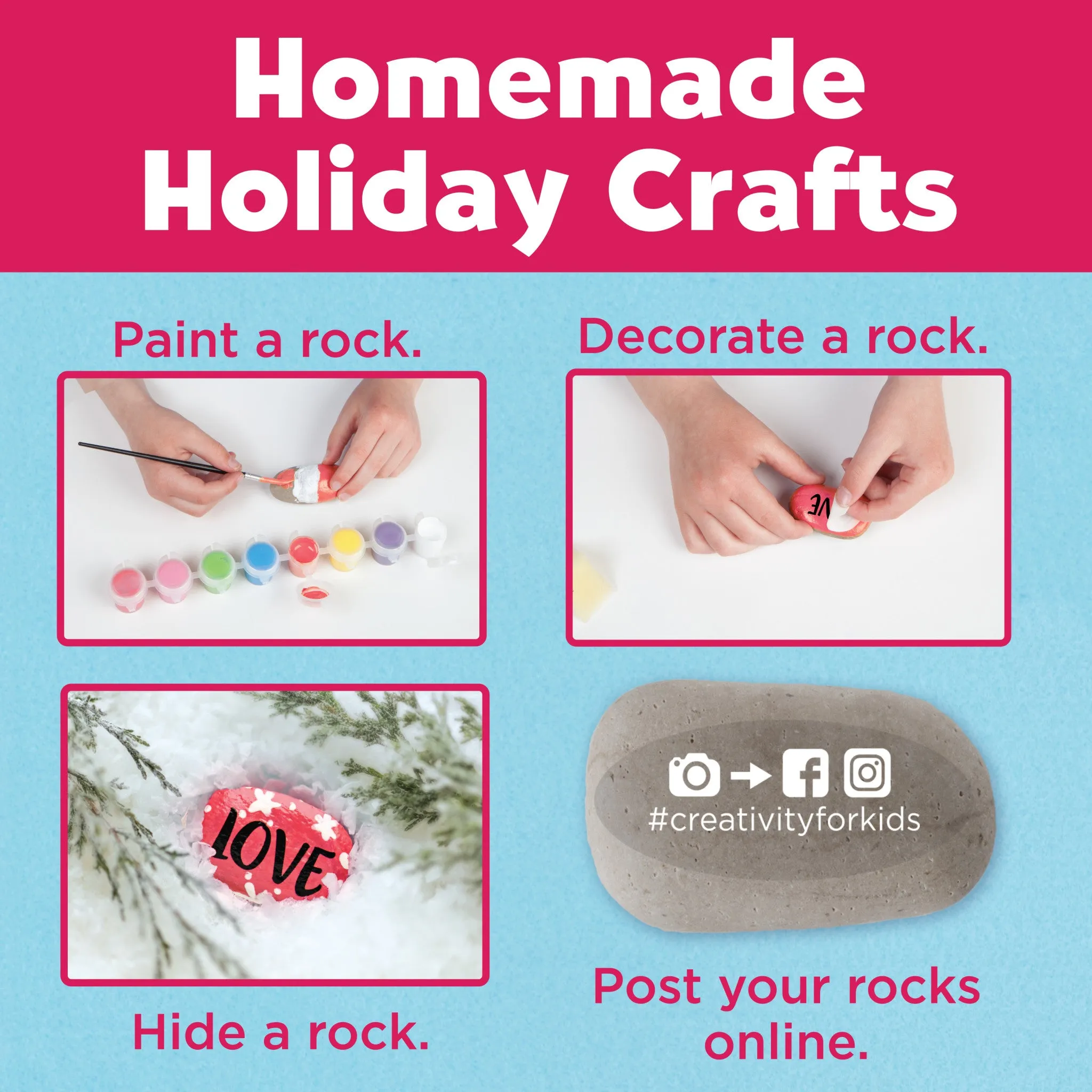 Holiday Hide & Seek Rock Painting Kit - #6193000