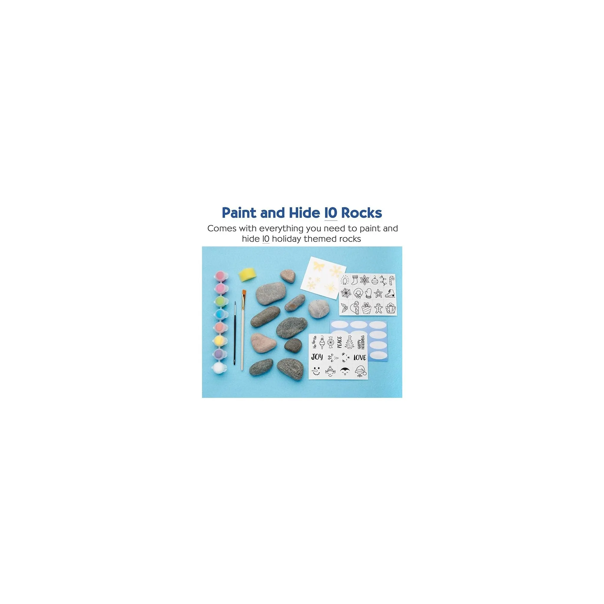 Holiday Hide & Seek Rock Painting Kit - #6193000