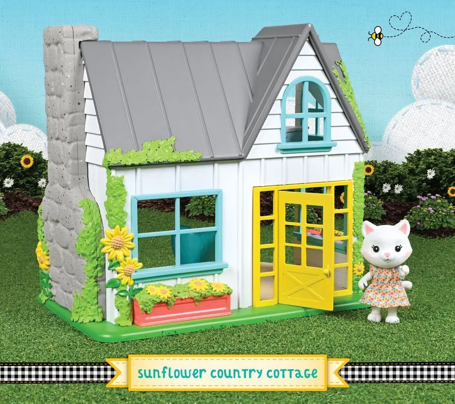 Honey Bee Acres Sunflower Country Cottage 17 Piece Playset