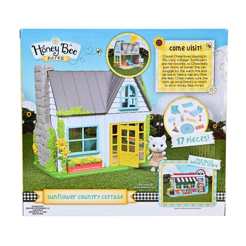 Honey Bee Acres Sunflower Country Cottage 17 Piece Playset