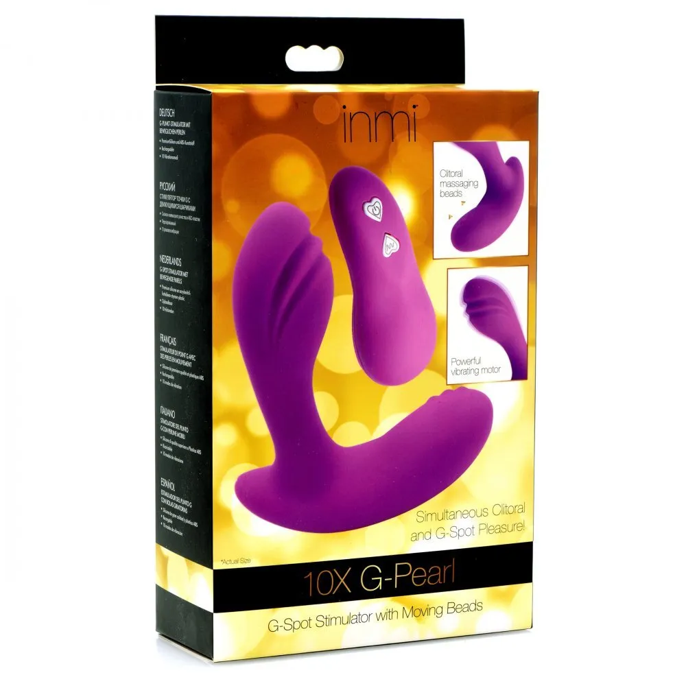 Inmi G-Pearl 10X G-Spot Stimulator With Moving Beads Purple