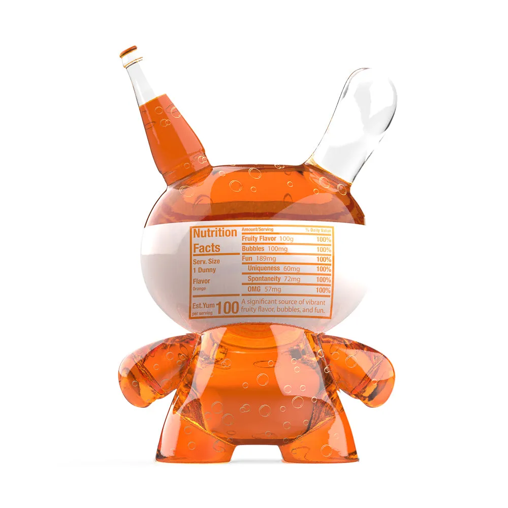 Kidrobot & Fanta® 3" Fanta Orange Resin Dunny Art Figure (PRE-ORDER)