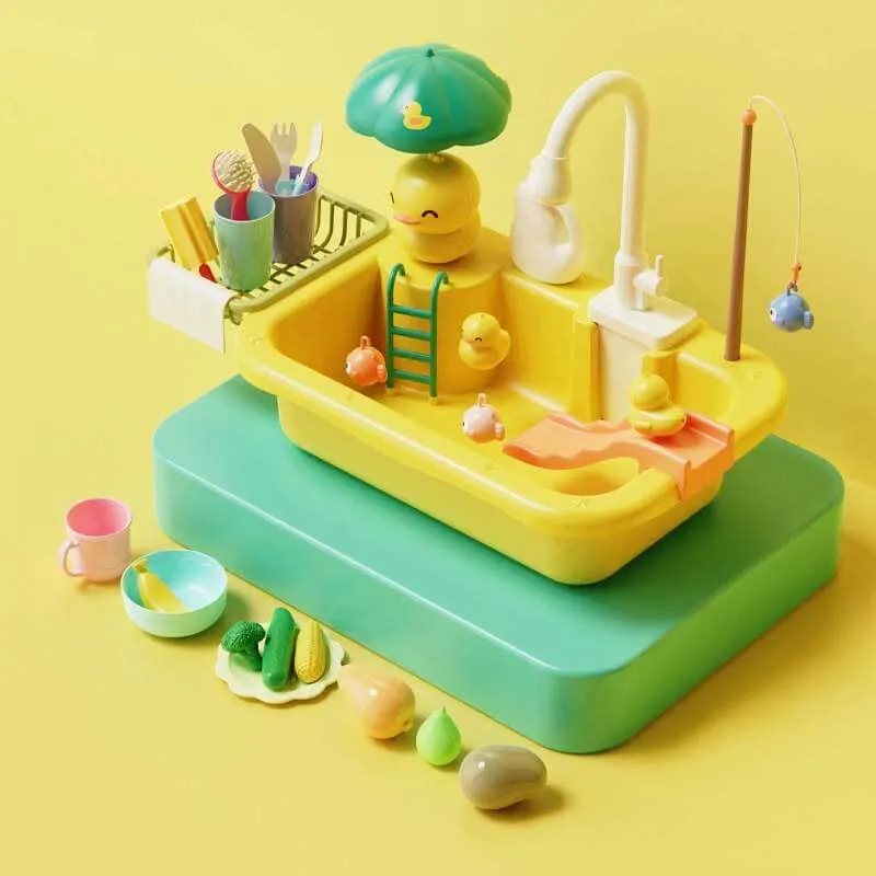 Kids Role Play Dishwasher Toy