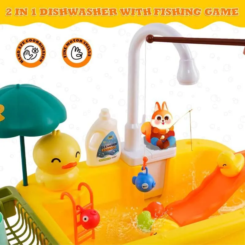 Kids Role Play Dishwasher Toy