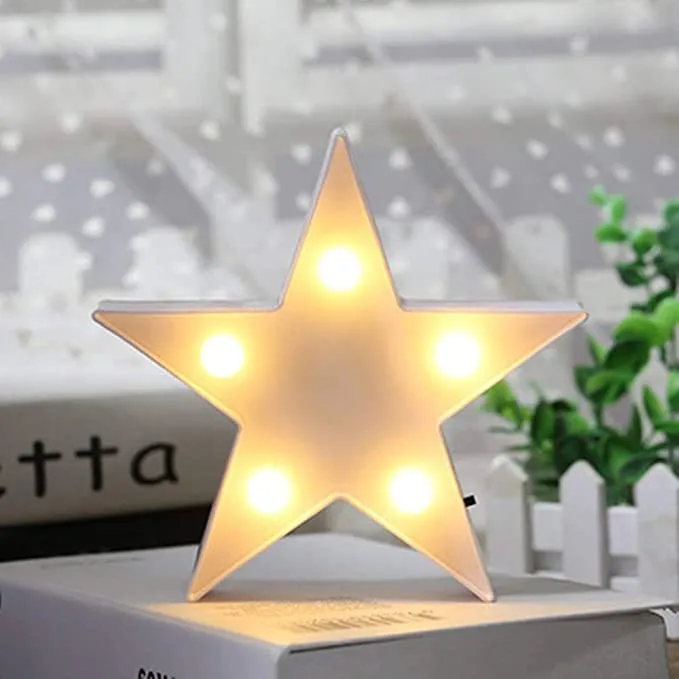 LED Plastic Star Shaped Light for Decor