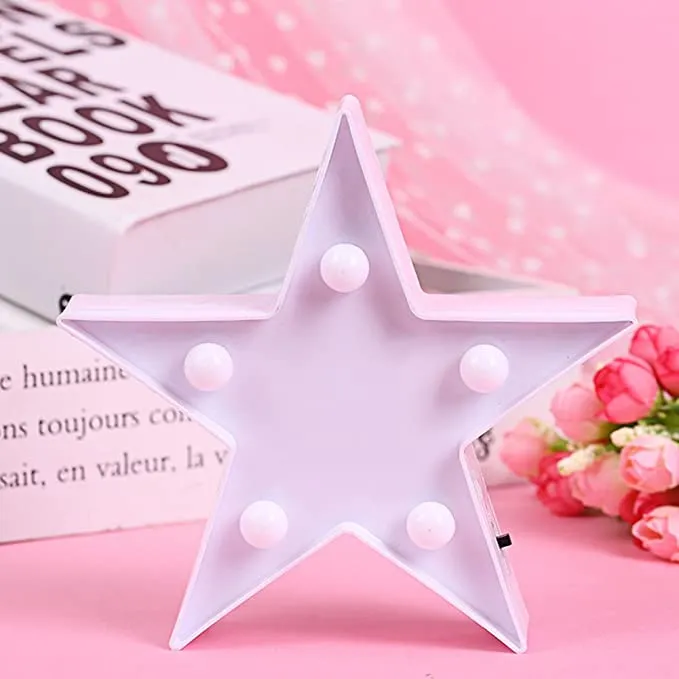 LED Plastic Star Shaped Light for Decor