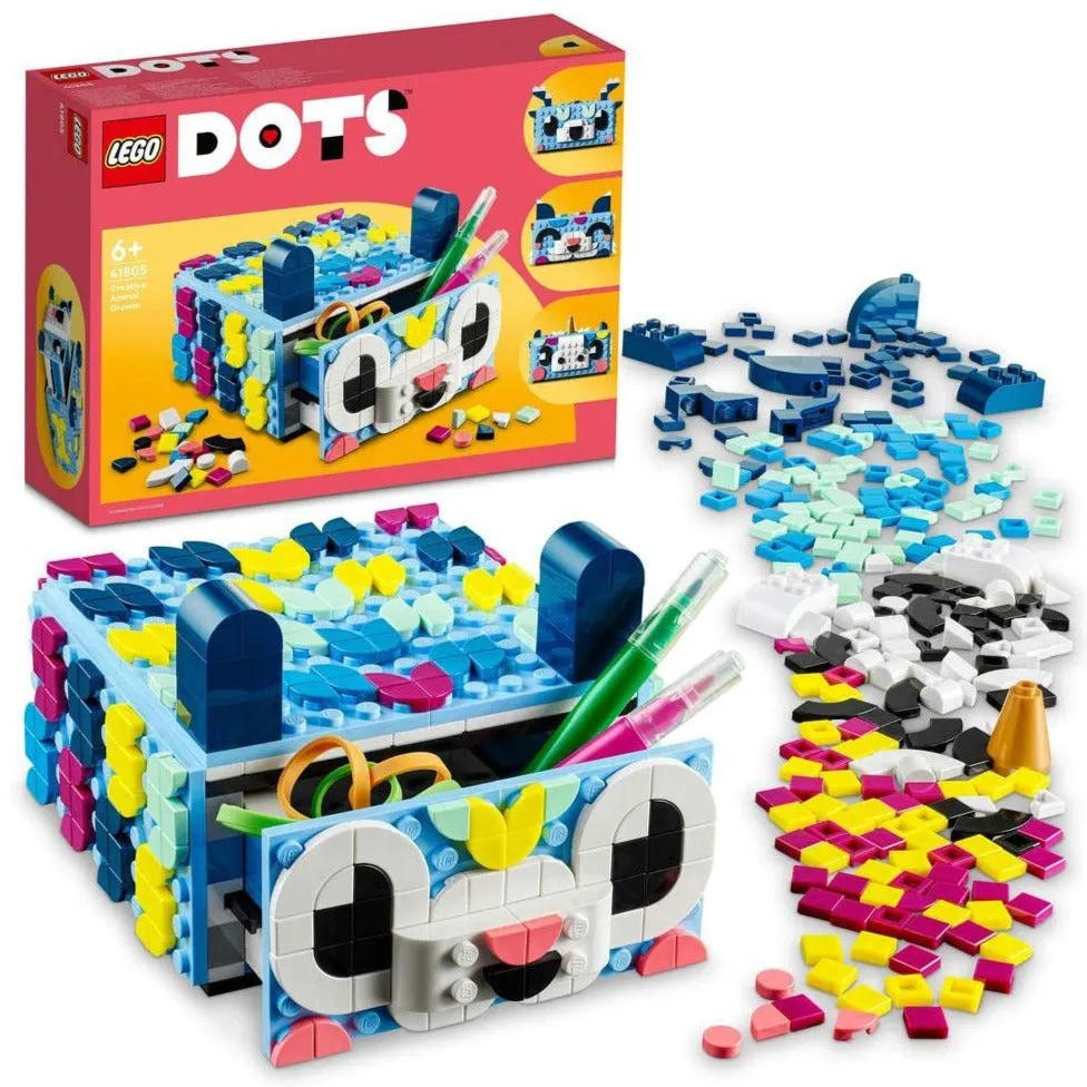 Lego DOTS Creative Animal Drawer Building Block Kit (41805) - 643 Pieces