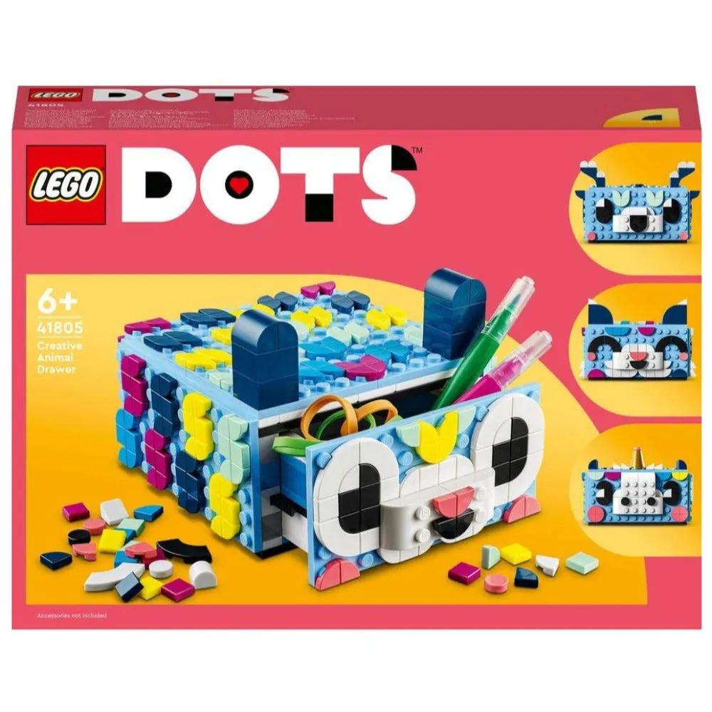 Lego DOTS Creative Animal Drawer Building Block Kit (41805) - 643 Pieces