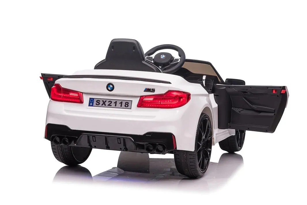 Licensed 2025 BMW M5 Ride-On | 12V 14AH | Leather Seat | Rubber Tires | Upgraded | 1 Seater | 4 Colours | Remote