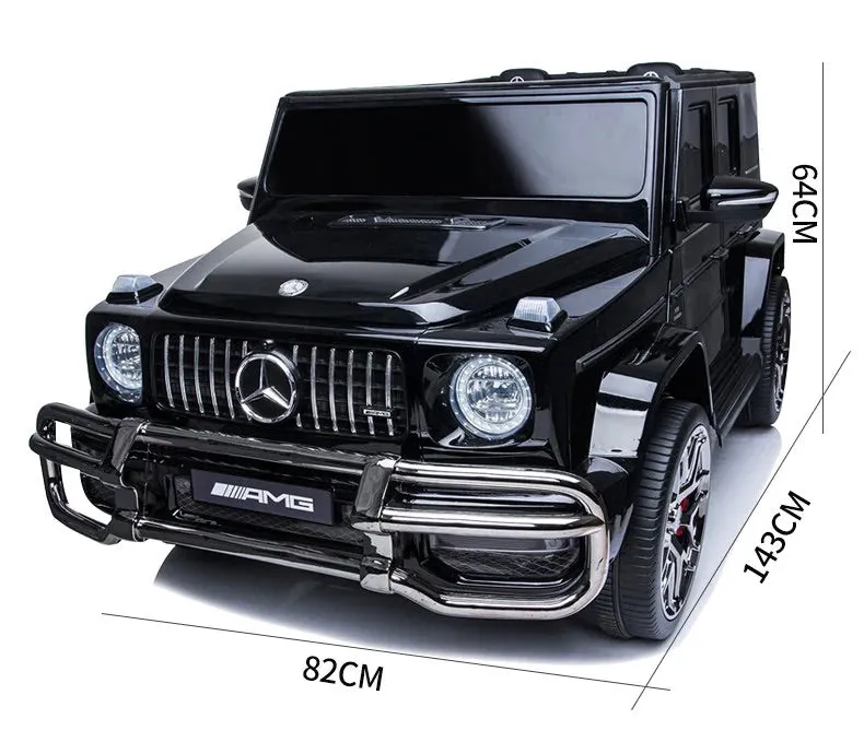 Licensed 2025 Mercedes GWagon G63 Black Or Red Upgraded | 2 Seater | 24V | 4x4 Kids Ride-On | Leather Seats | Rubber Tires | Remote