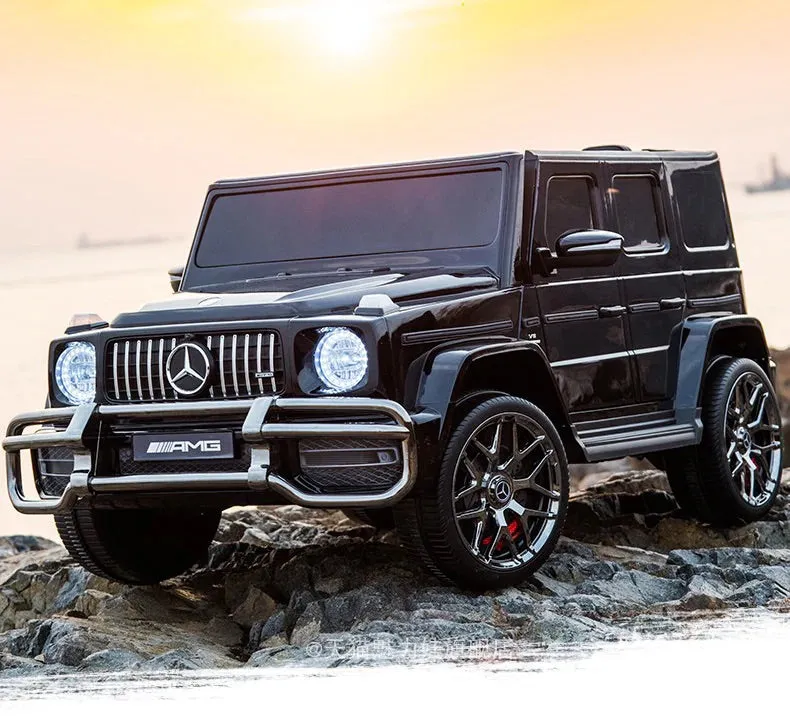 Licensed 2025 Mercedes GWagon G63 Black Or Red Upgraded | 2 Seater | 24V | 4x4 Kids Ride-On | Leather Seats | Rubber Tires | Remote