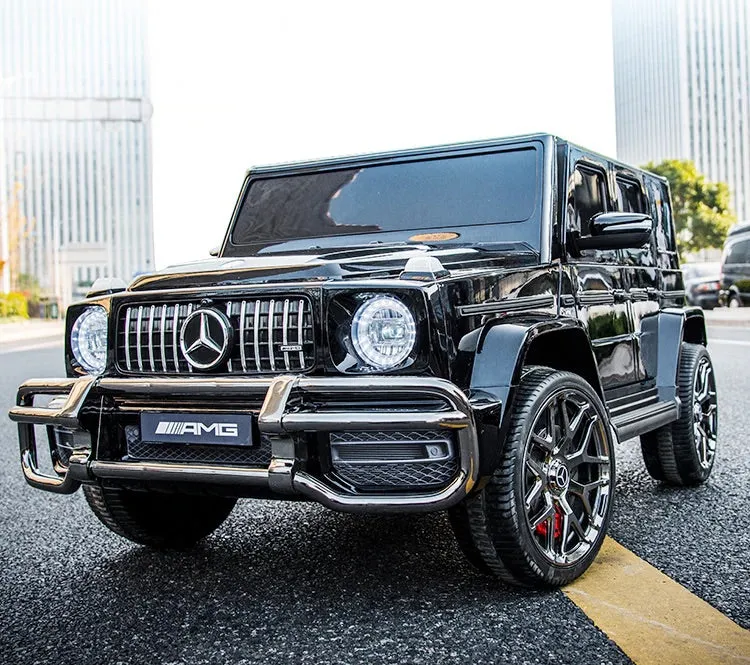 Licensed 2025 Mercedes GWagon G63 Black Or Red Upgraded | 2 Seater | 24V | 4x4 Kids Ride-On | Leather Seats | Rubber Tires | Remote