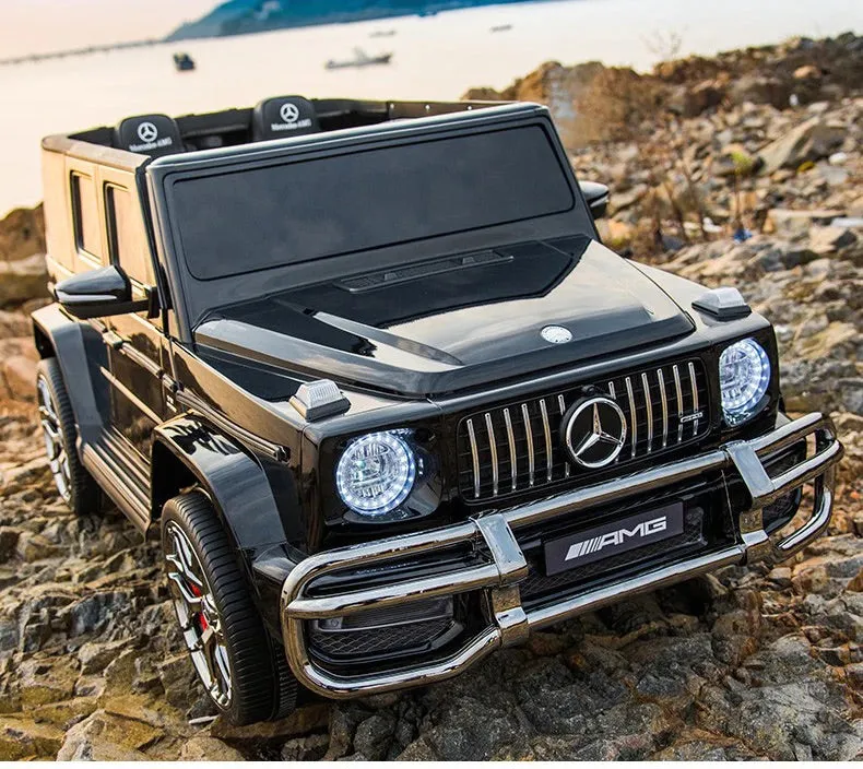 Licensed 2025 Mercedes GWagon G63 Black Or Red Upgraded | 2 Seater | 24V | 4x4 Kids Ride-On | Leather Seats | Rubber Tires | Remote