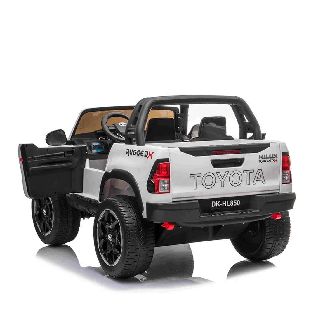 Licensed 2025 Toyota HiLux Ride On Car | 24V | 2 Seater | Upgraded | Leather Seats | Rubber Tires | Remote