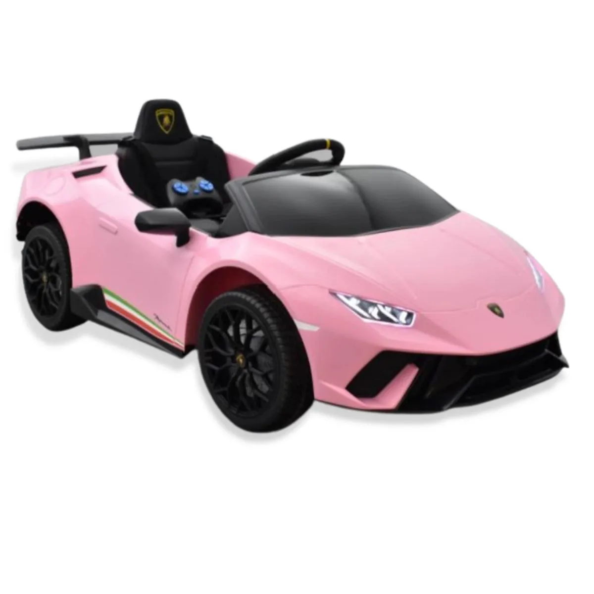 Licensed 2025 Upgraded Lamborghini Huracan 12V Ride-On | Leather Seat | Rubber Tires | 1 Seater | Remote