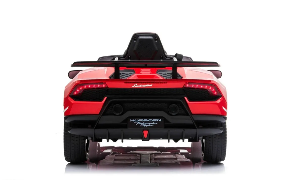 Licensed 2025 Upgraded Lamborghini Huracan 12V Ride-On | Leather Seat | Rubber Tires | 1 Seater | Remote