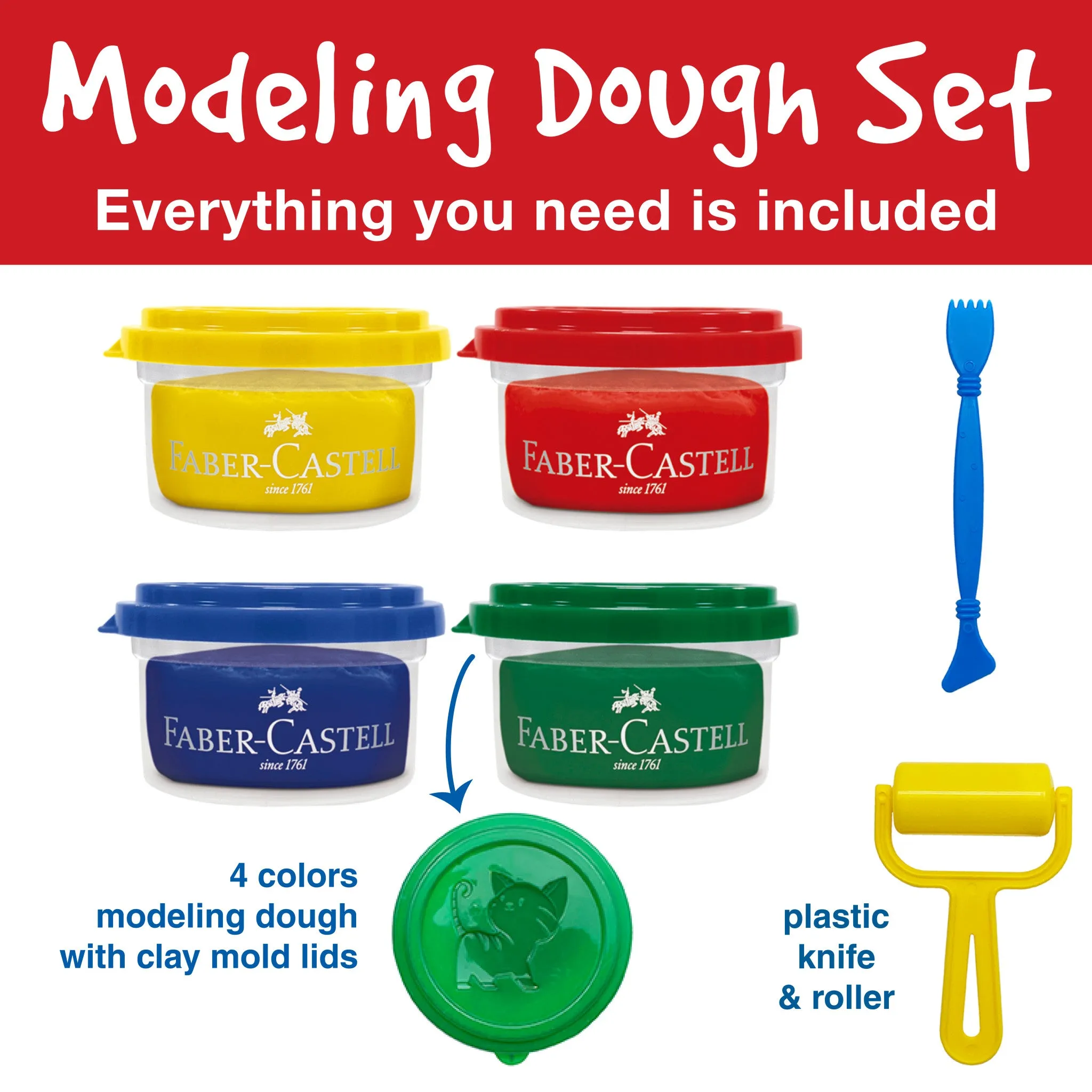 Little Creatives 4 Super Soft Modeling Dough - #370814