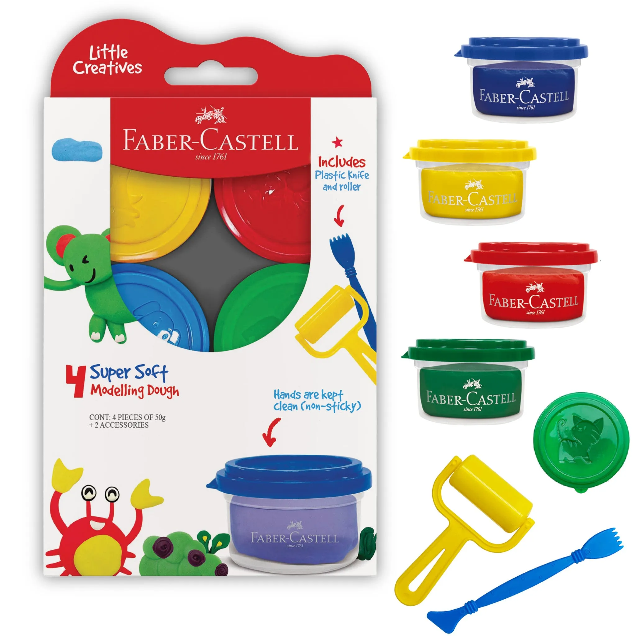 Little Creatives 4 Super Soft Modeling Dough - #370814