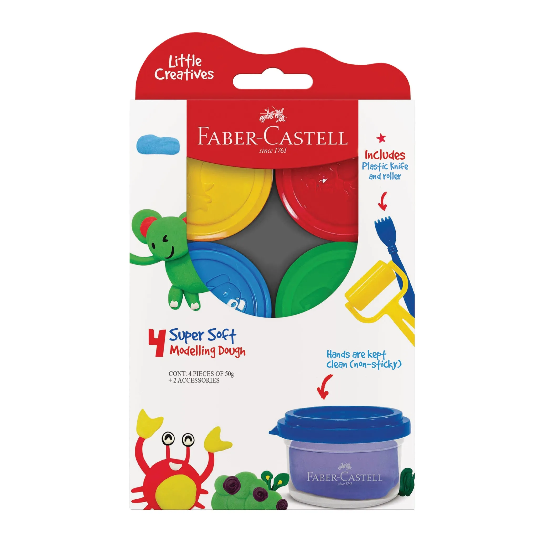 Little Creatives 4 Super Soft Modeling Dough - #370814