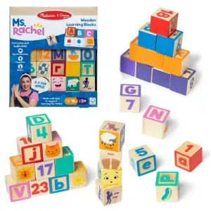 Melissa & Doug Ms. Rachel Wooden Learning Blocks