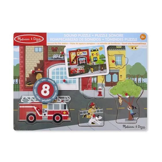 Melissa & Doug Sound Puzzle - Around The Fire Station (Pre-Order)