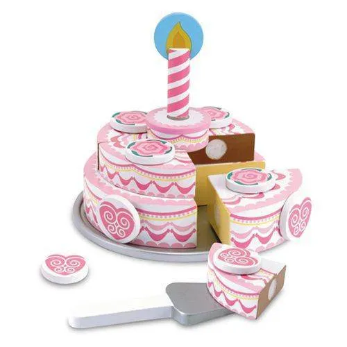 Melissa & Doug - Triple-Layer Party Cake Wooden Food Playset