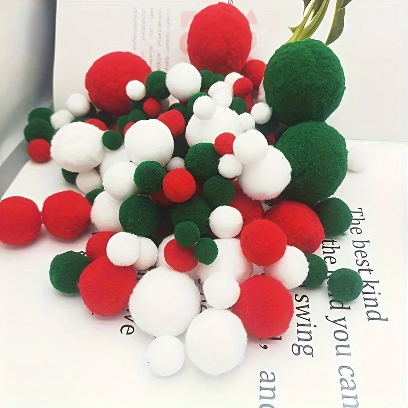 Mini Christmas Pom Pom Crafting Kit  400200100pcs Available