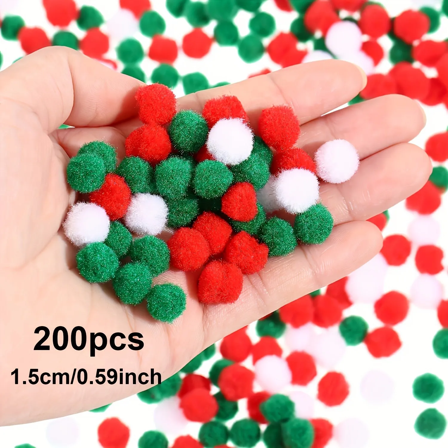 Mini Christmas Pom Pom Crafting Kit  400200100pcs Available