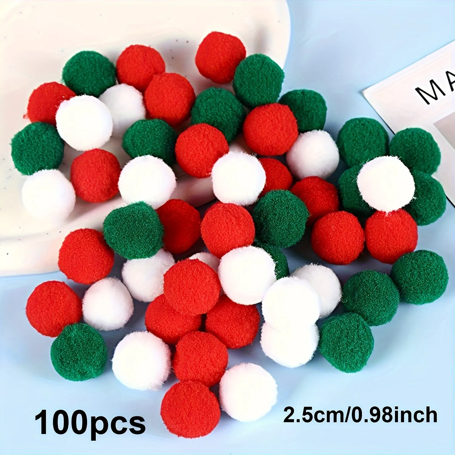 Mini Christmas Pom Pom Crafting Kit  400200100pcs Available