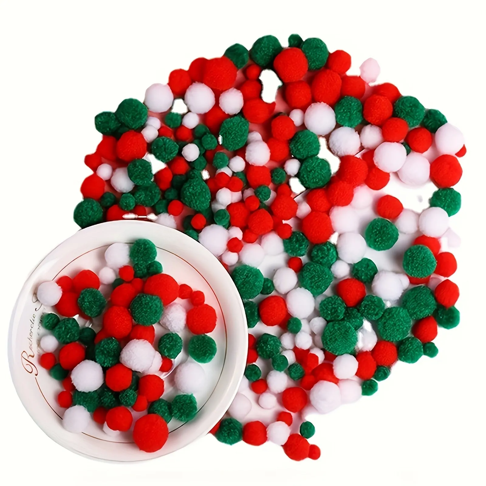 Mini Christmas Pom Pom Crafting Kit  400200100pcs Available