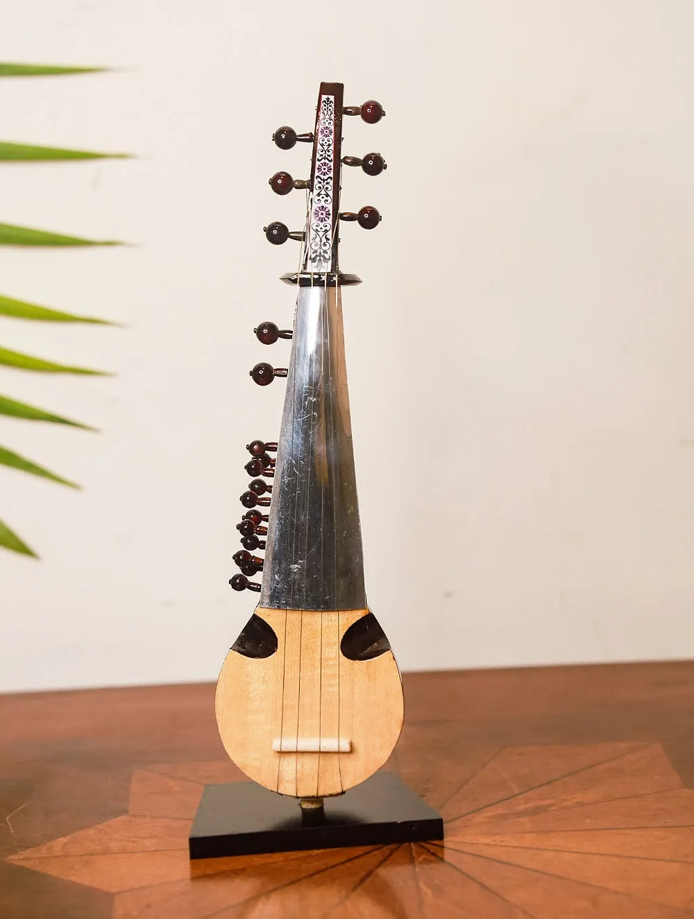 Miniature Wooden Musical Instrument - The Sarod