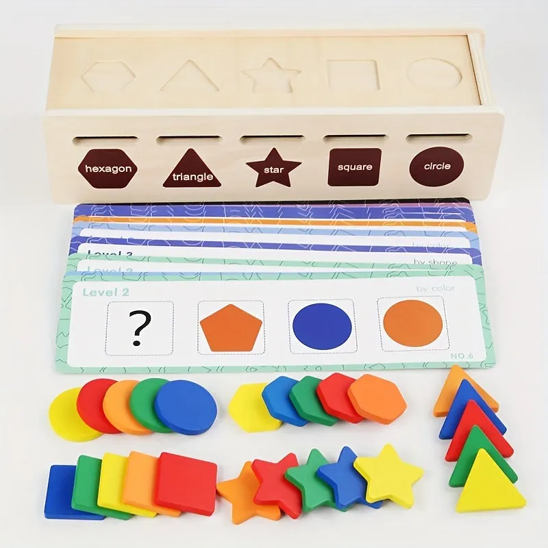 Montessori Educational Toys Shape Sorting Box  Building Blocks