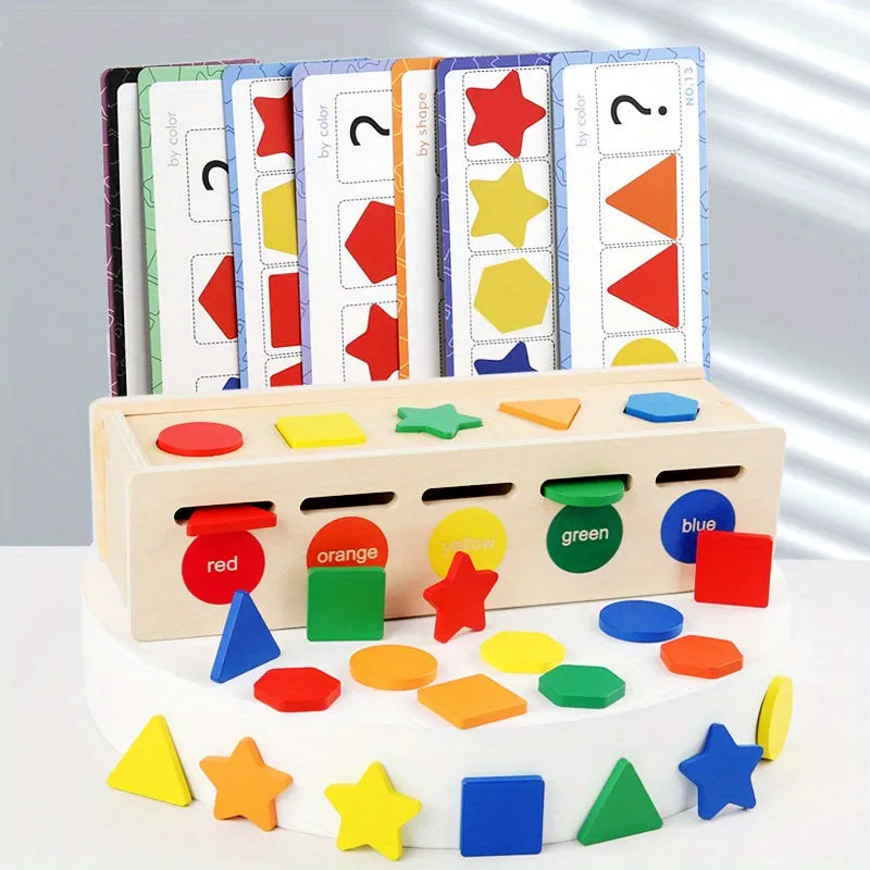 Montessori Educational Toys Shape Sorting Box  Building Blocks