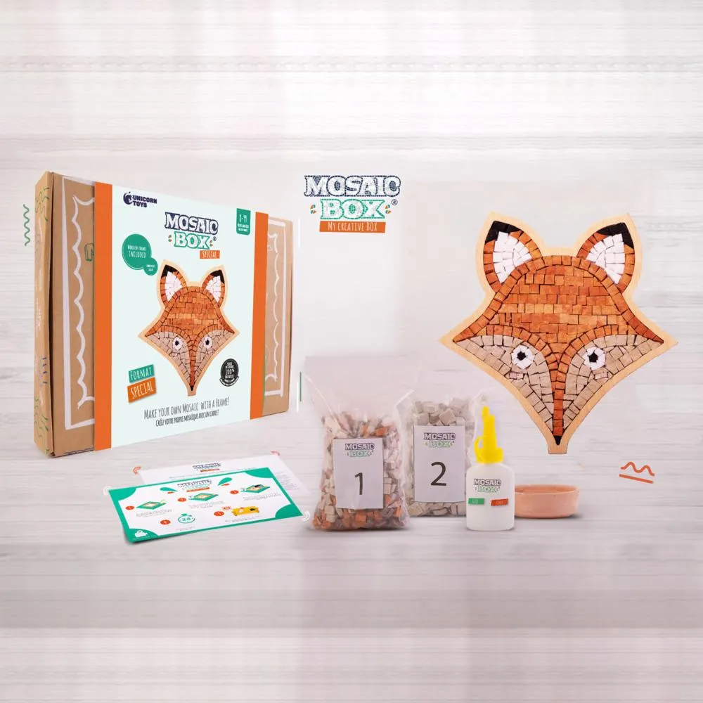 MOSAICBOX FOX FACE SPECIAL - Creative Stone Puzzle for Kids | Creative Stone Puzzle Toy for Kids - Fun & Educational