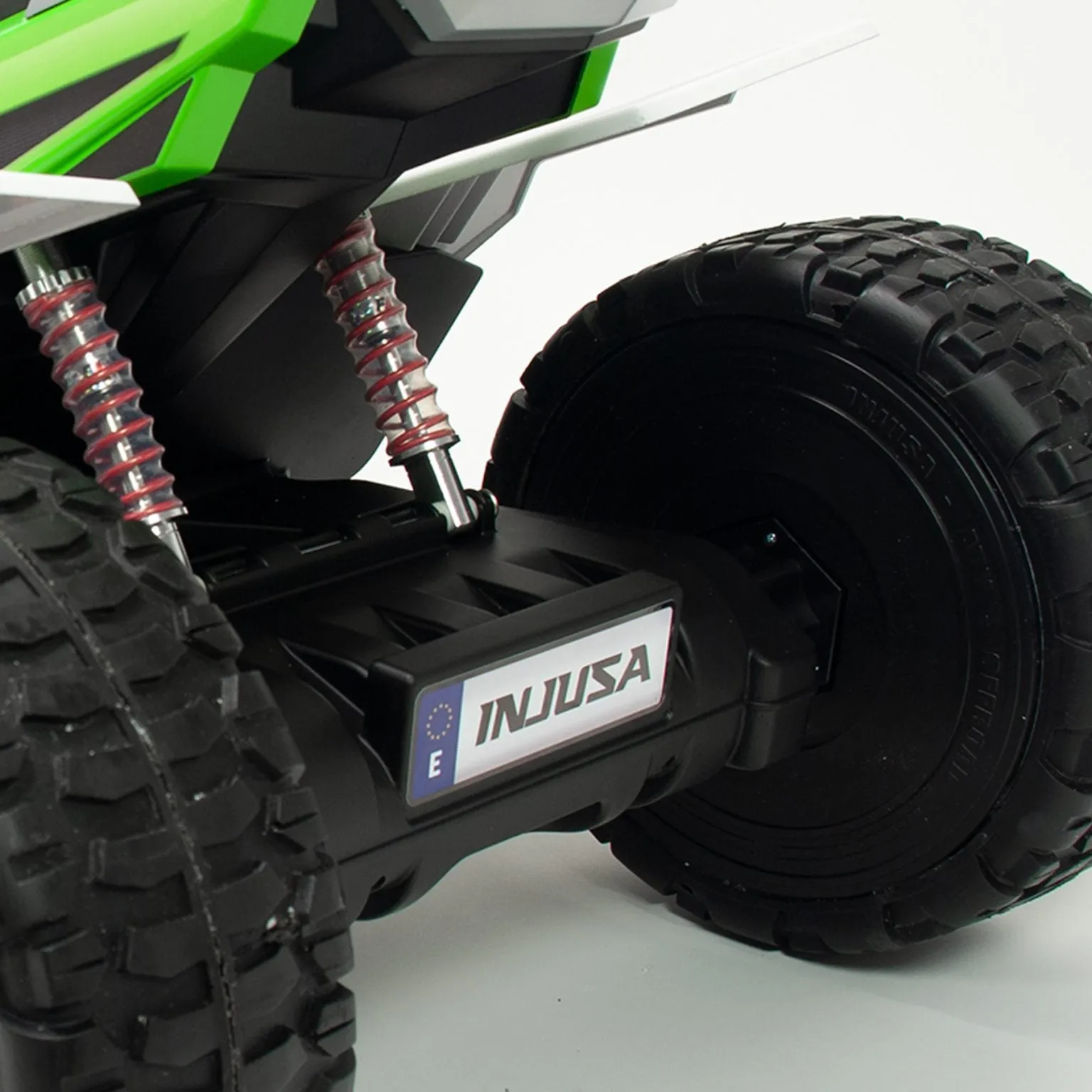 New 2025 Upgraded XXL Racing Edition 24V Kids Quad /ATV | Rubber Wheels/10kmh | Big 1 Seater | Ages 5 