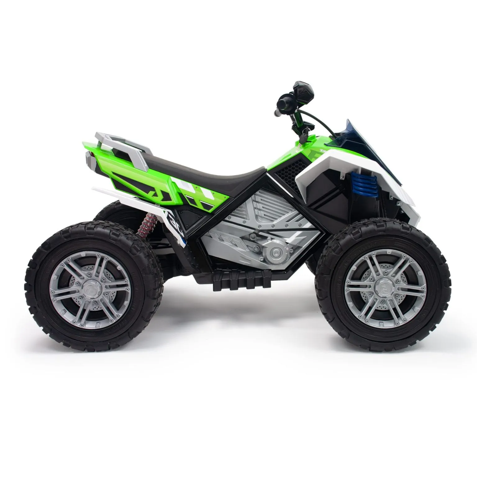 New 2025 Upgraded XXL Racing Edition 24V Kids Quad /ATV | Rubber Wheels/10kmh | Big 1 Seater | Ages 5 