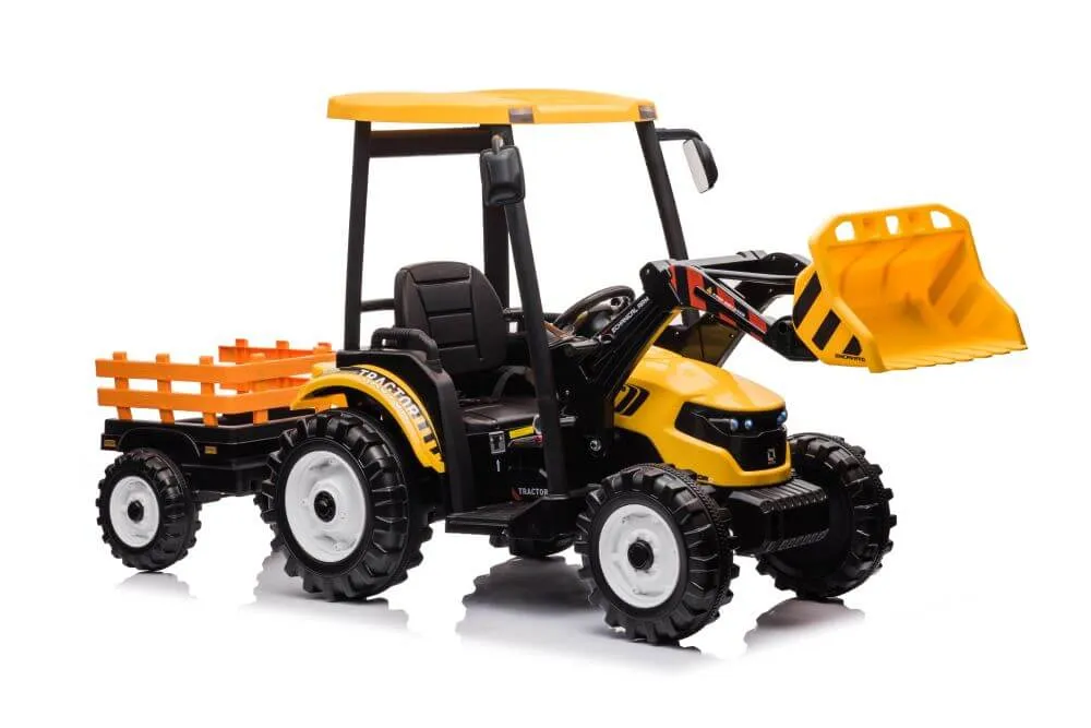 New 2025 XXL All Terrain Rhino 24V Upgraded Tractor Ride On | 1 Seater | Leather Seat | Heavy Duty Tires | Ages 3-9 | Remote