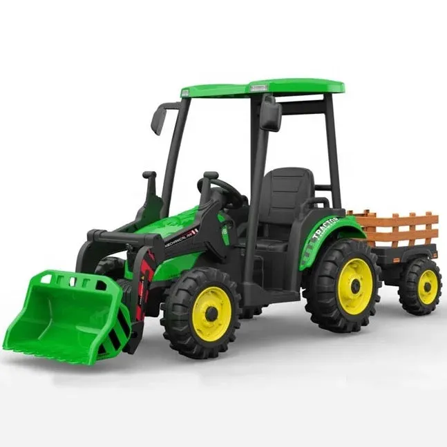 New 2025 XXL All Terrain Rhino 24V Upgraded Tractor Ride On | 1 Seater | Leather Seat | Heavy Duty Tires | Ages 3-9 | Remote